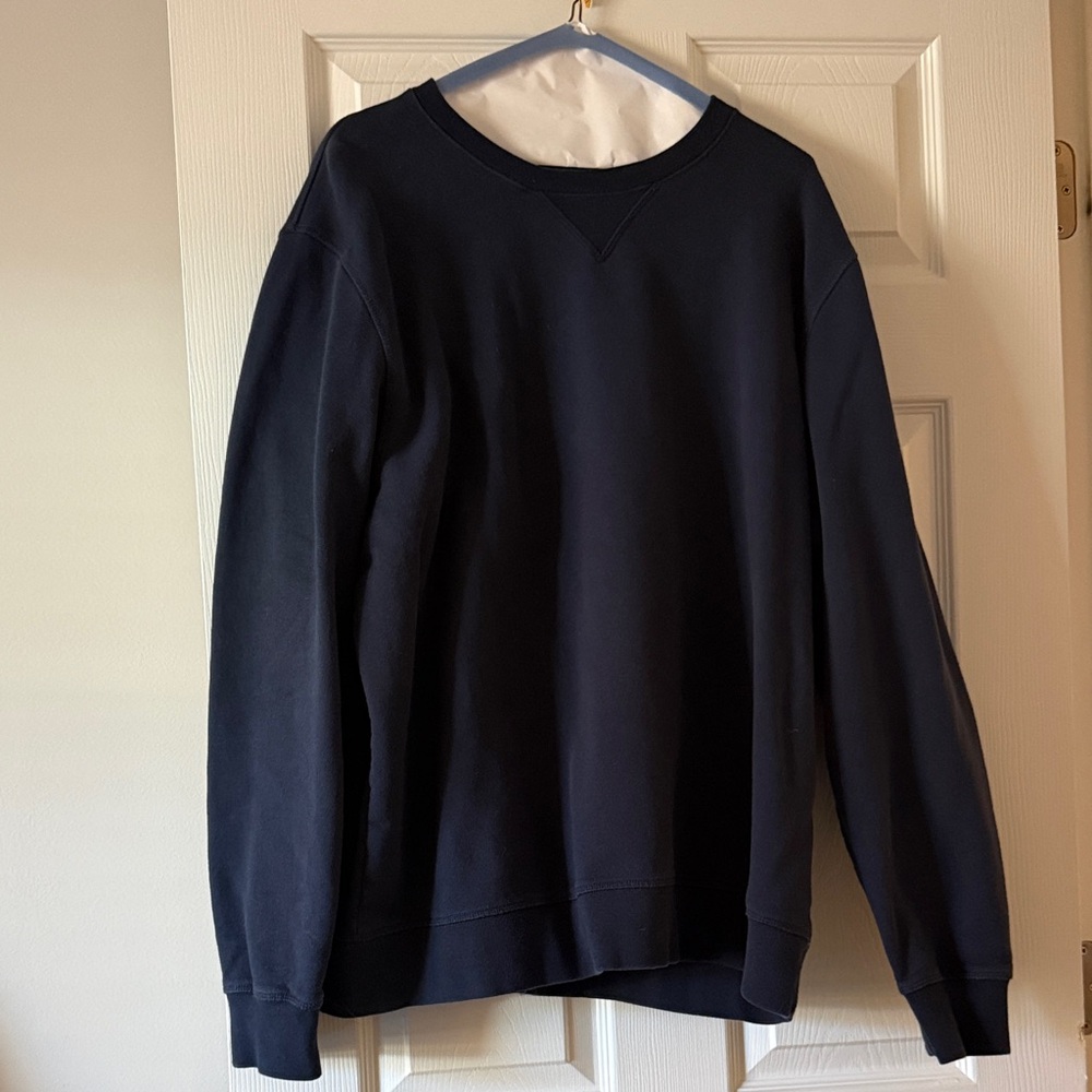 L.L. Bean Men's Dark Blue Crewneck Sweater
